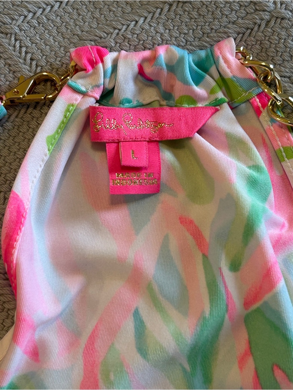 Lilly Pulitzer Pink & Green Floral Halter Camisole - Picture 8 of 10